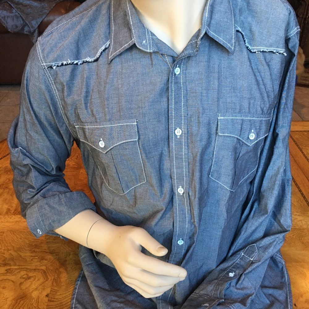AMERICAN RAG Button Down Men's Shirt - Picture 14 of 16